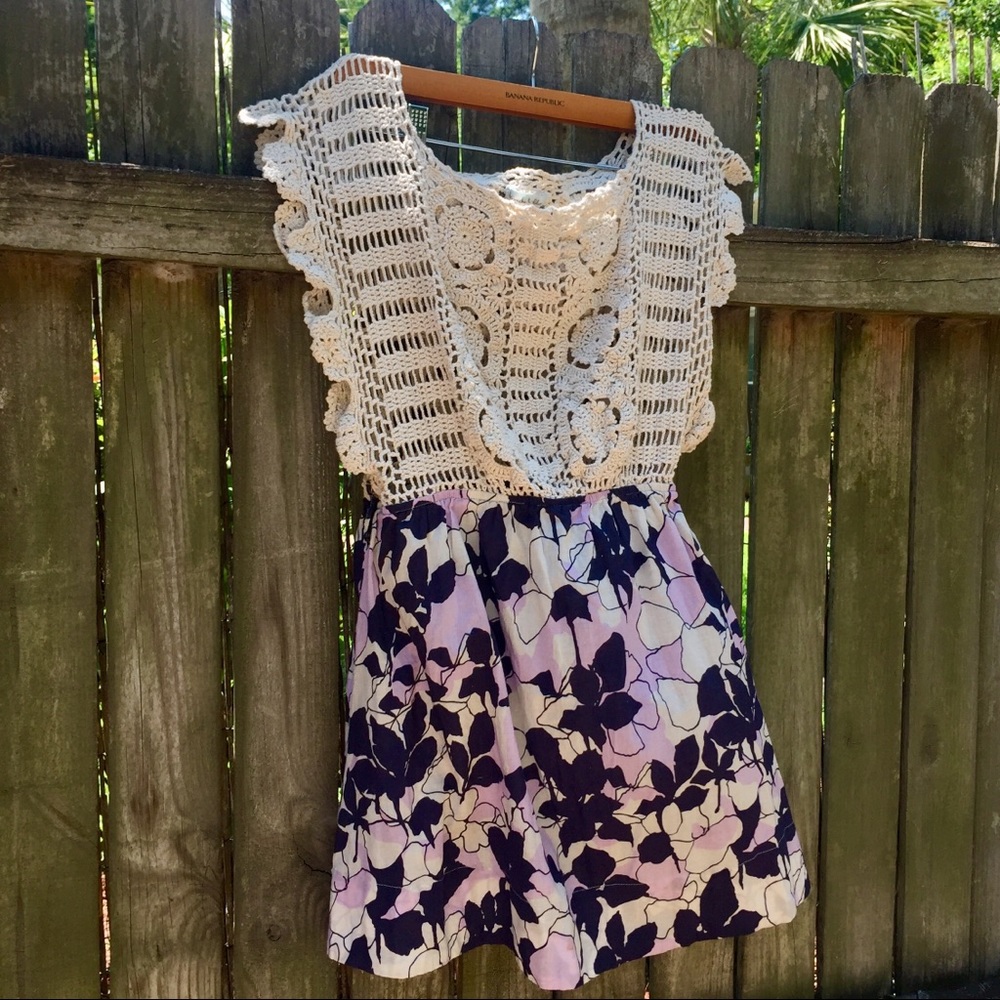 Kimchi Blue UO Crochet & Floral Summer Dress - Picture 2 of 6